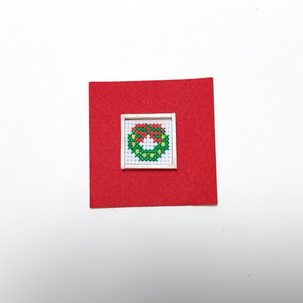 【クリスマスミニチュア】クリスマスリース(1/12サイズ)