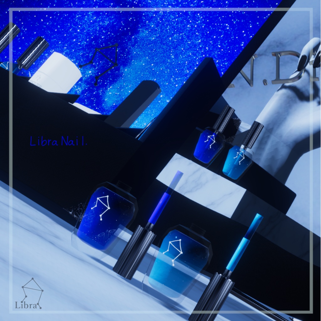 Libra Nail  【VRChat 想定ネイルギミック】