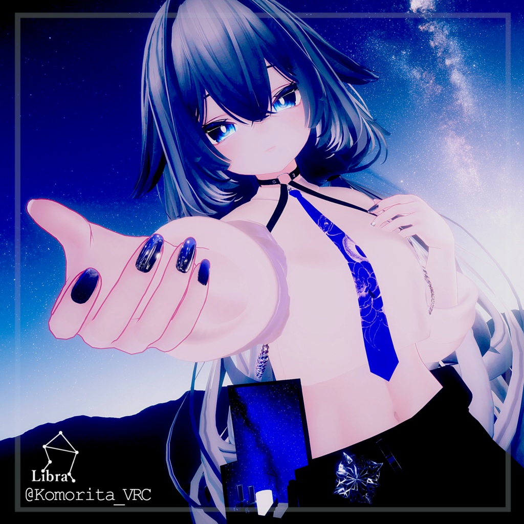 Libra Nail  【VRChat 想定ネイルギミック】
