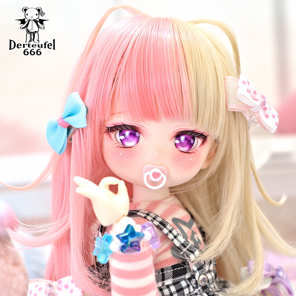 【展示】[Derteufel666]IMOMODOLL 1/6(DIA B) Cream Skin カスタムヘッド＋おしゃぶり＋デカールアイ2種