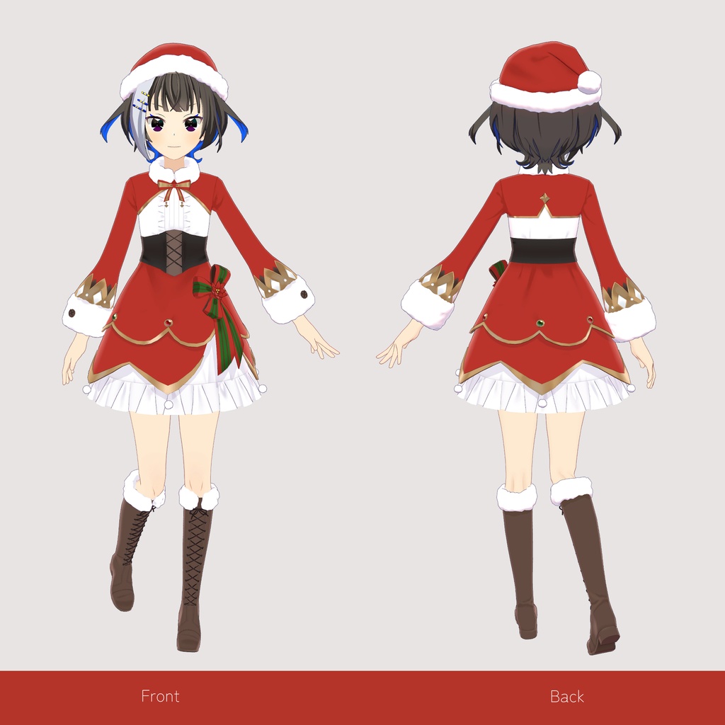 【オリジナル3Dモデル】 夢乃ナビィクリスマスver