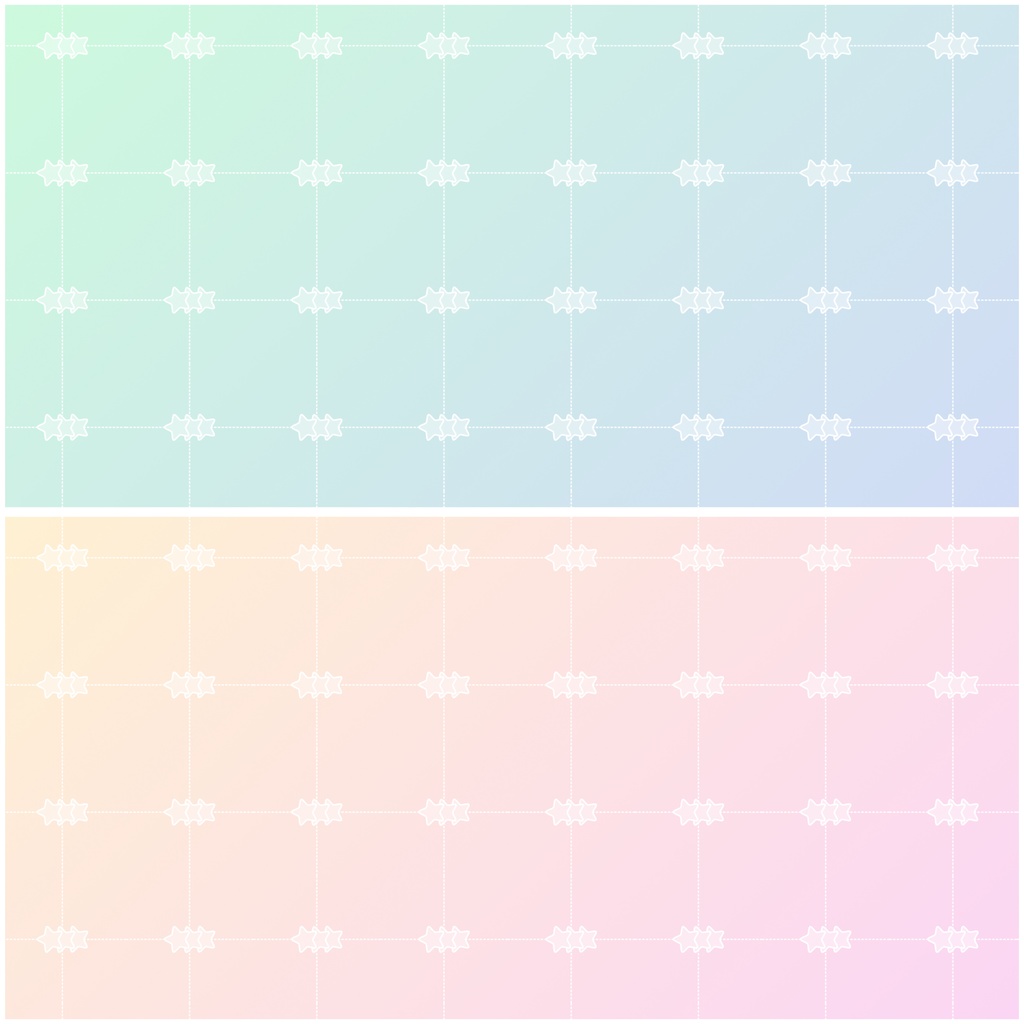 【無料あり】☆カラバリ有☆トリプルスターのパターン素材⭐️