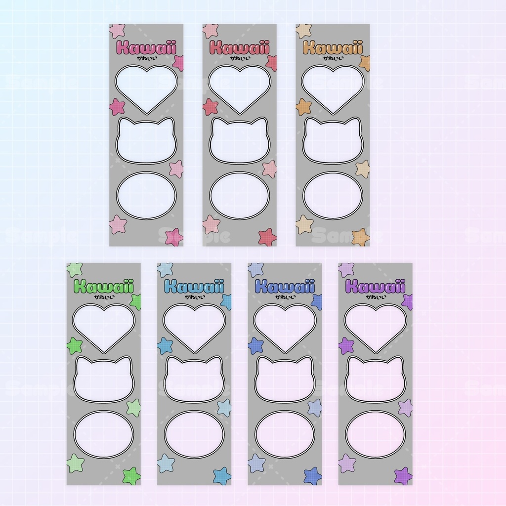 【無料あり】♡カラバリ有♡プリクラ風ネップリ素材🎀