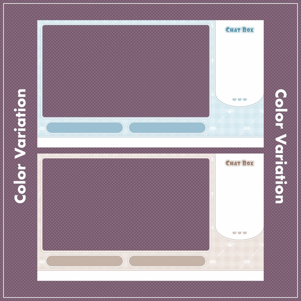 【無料配布】♡全10色♡シンプルキュートなゲーム配信オーバーレイ🎮🤍