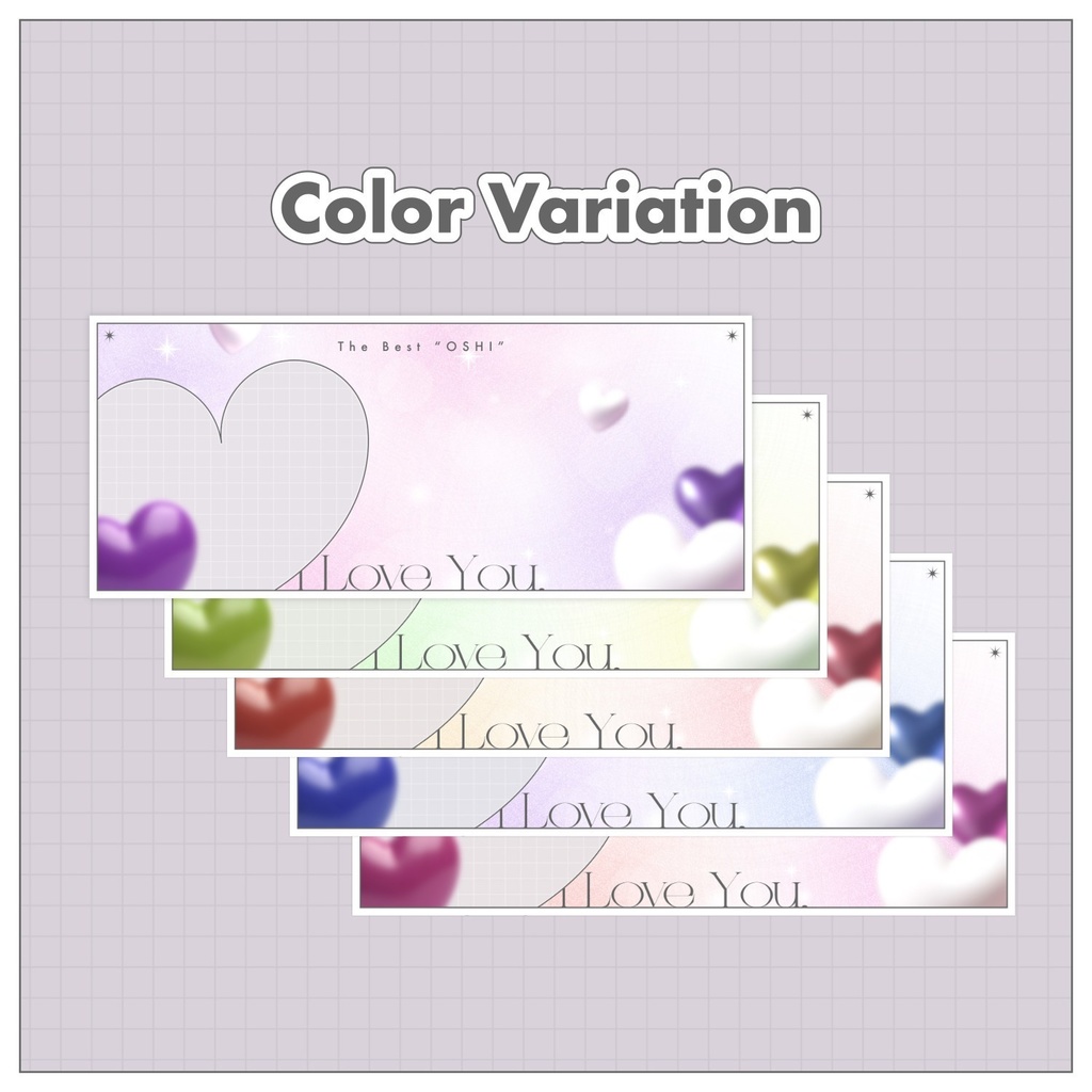 【無料配布】♡各5色♡Y2KなハートのX / IRIAMヘッダー