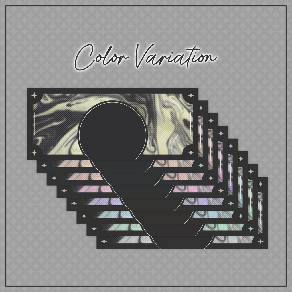 【無料配布】♡全8色♡ダークマーブルのアイコンリング&ヘッダーセット🌟