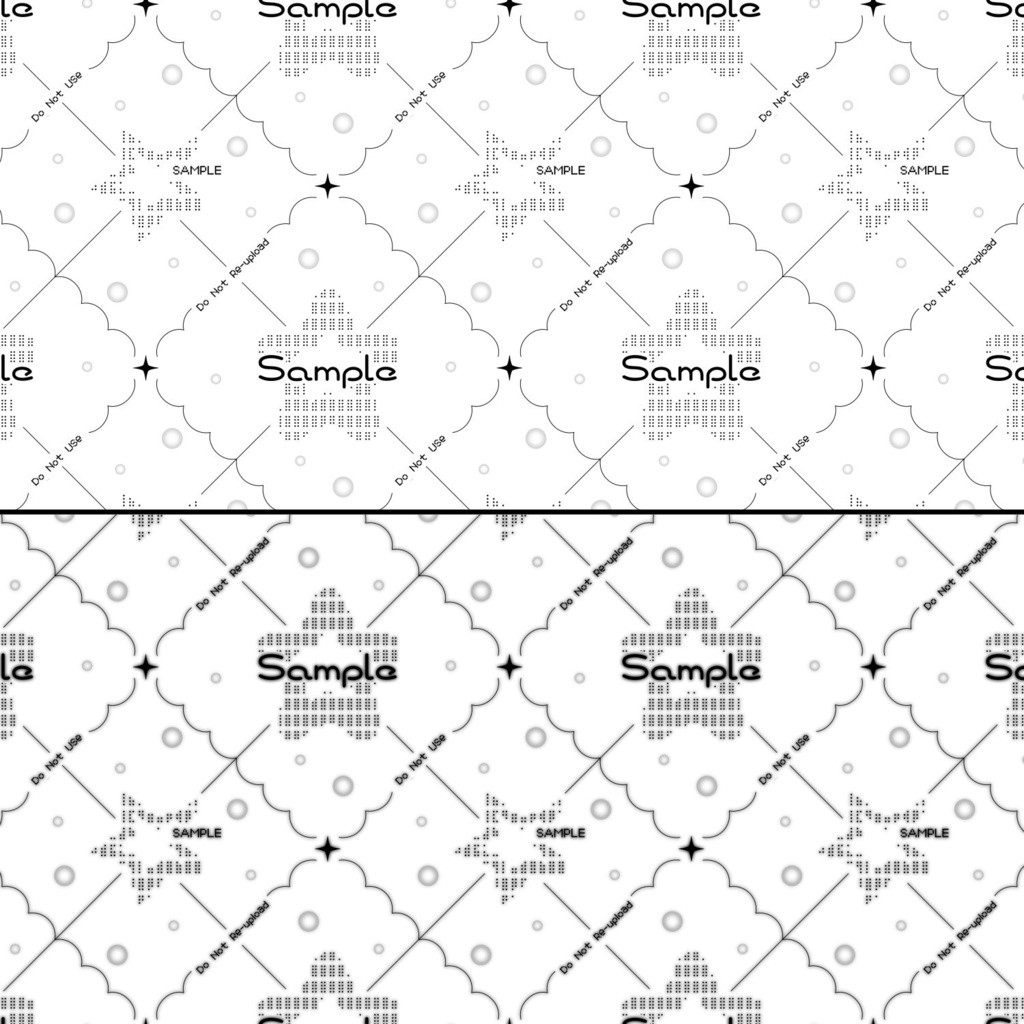 【Free|無料】❤︎各種差分アリ❤︎ドットアートの透かし素材Vol.2🤍🌟