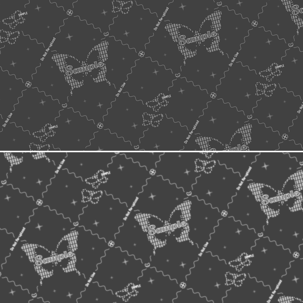 【Free|無料】❤︎各種差分アリ❤︎ドットアートの透かし素材Vol.2🤍🌟