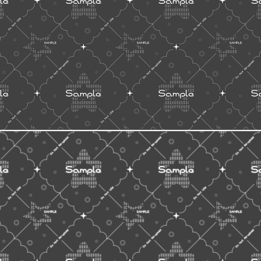 【Free|無料】❤︎各種差分アリ❤︎ドットアートの透かし素材Vol.2🤍🌟