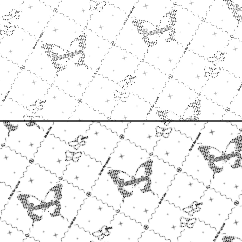 【Free|無料】❤︎各種差分アリ❤︎ドットアートの透かし素材Vol.2🤍🌟