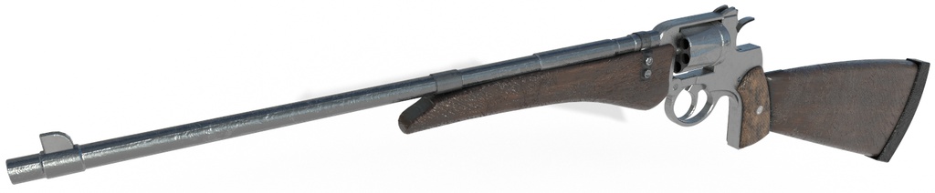 fbxモデル 「LongBarrelRevolver」