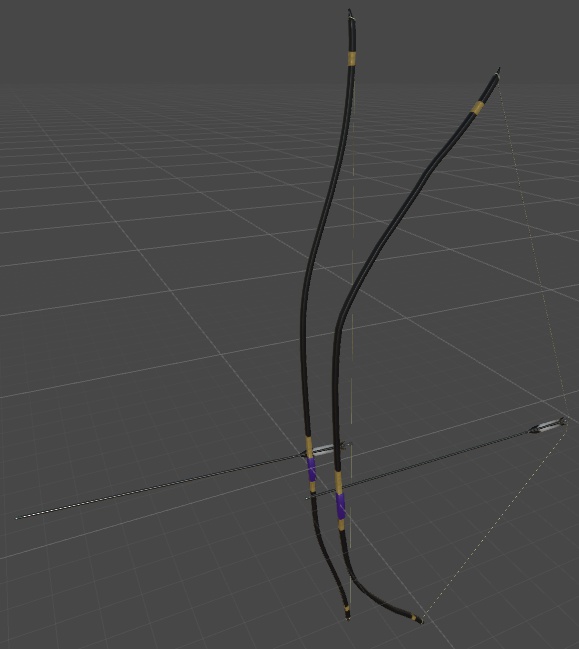 fbxモデル 和弓「灯」 ※別売アバターギミック販売中