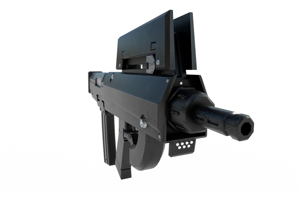 fbxモデル ブルパップPDW「NTM-M22」