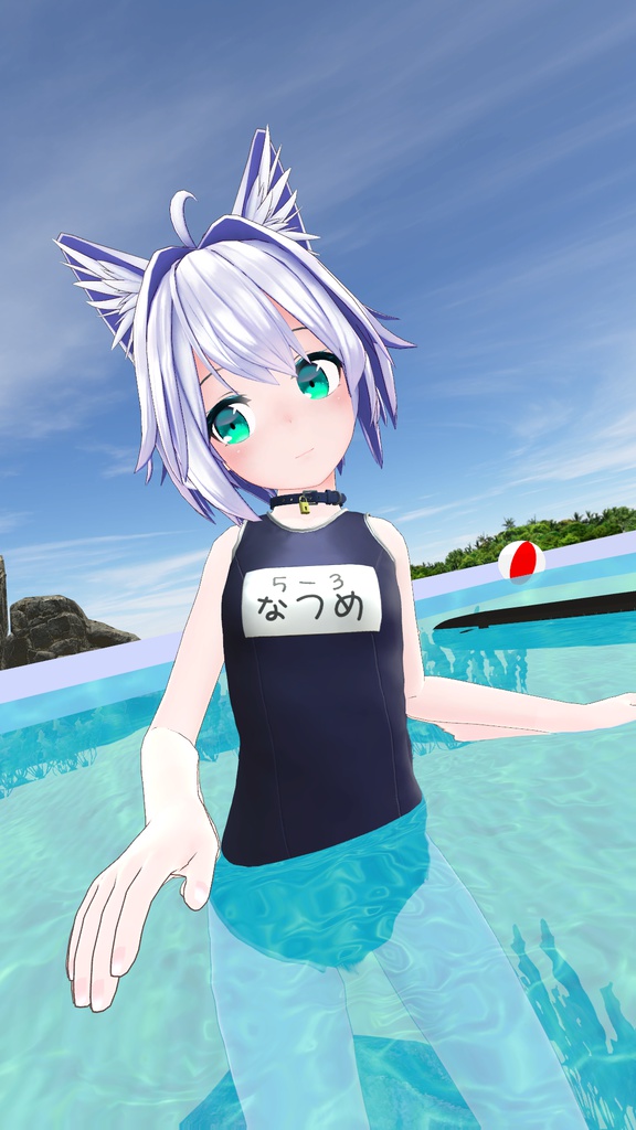 「ミーシェ」用衣装モデル 『スクールスイムスーツ』(v1.1)