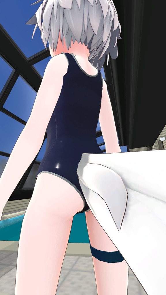 「ミーシェ」用衣装モデル 『スクールスイムスーツ』(v1.1)