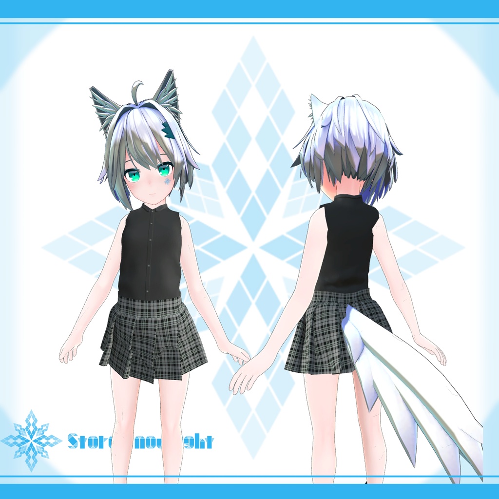 「ミーシェ」用衣装モデル 『ノースリーブシャツ と ミニスカート』