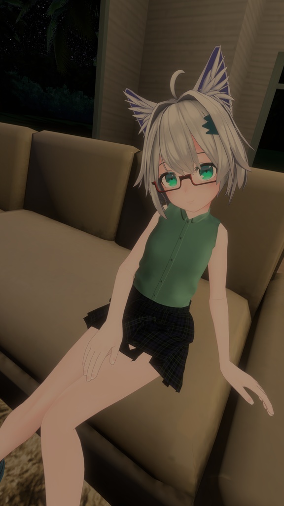 「ミーシェ」用衣装モデル 『ノースリーブシャツ と ミニスカート』