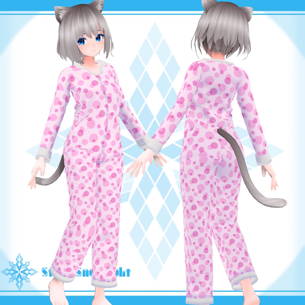 「キッシュ」素体用衣装モデル 『パジャマ』