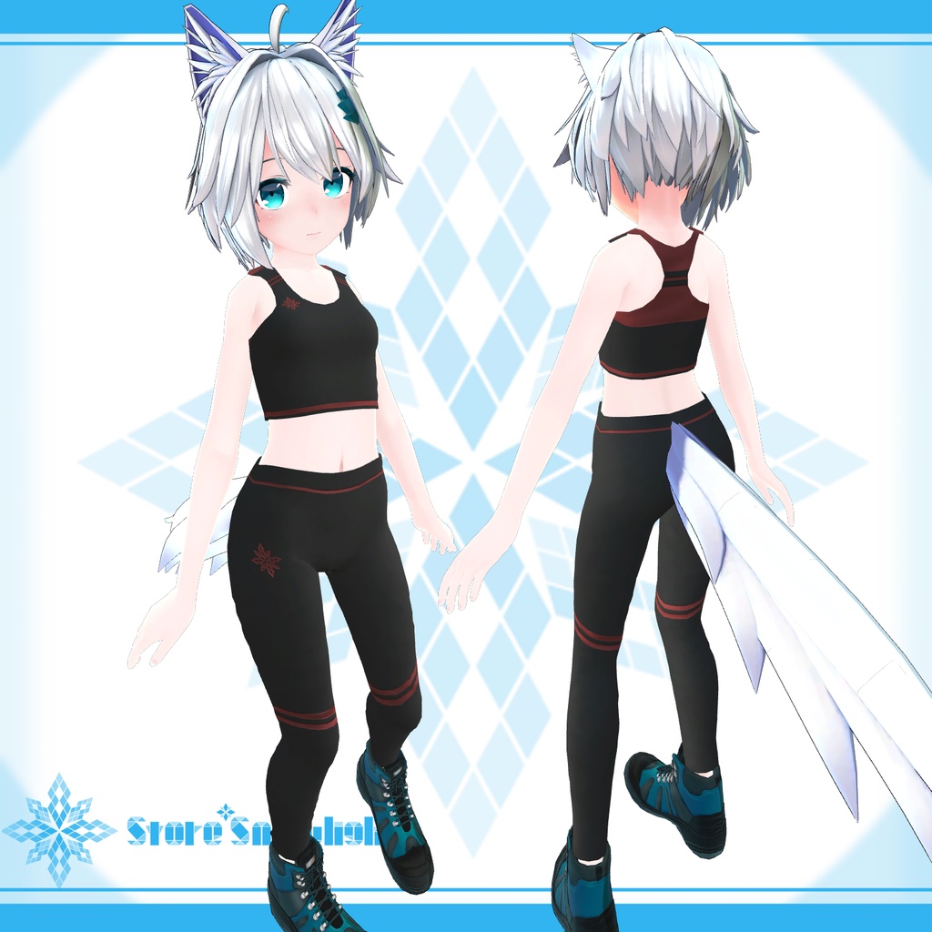 「ミーシェ」用衣装モデル 『スポーツウェア&ウィンドブレーカー』(v1.11)