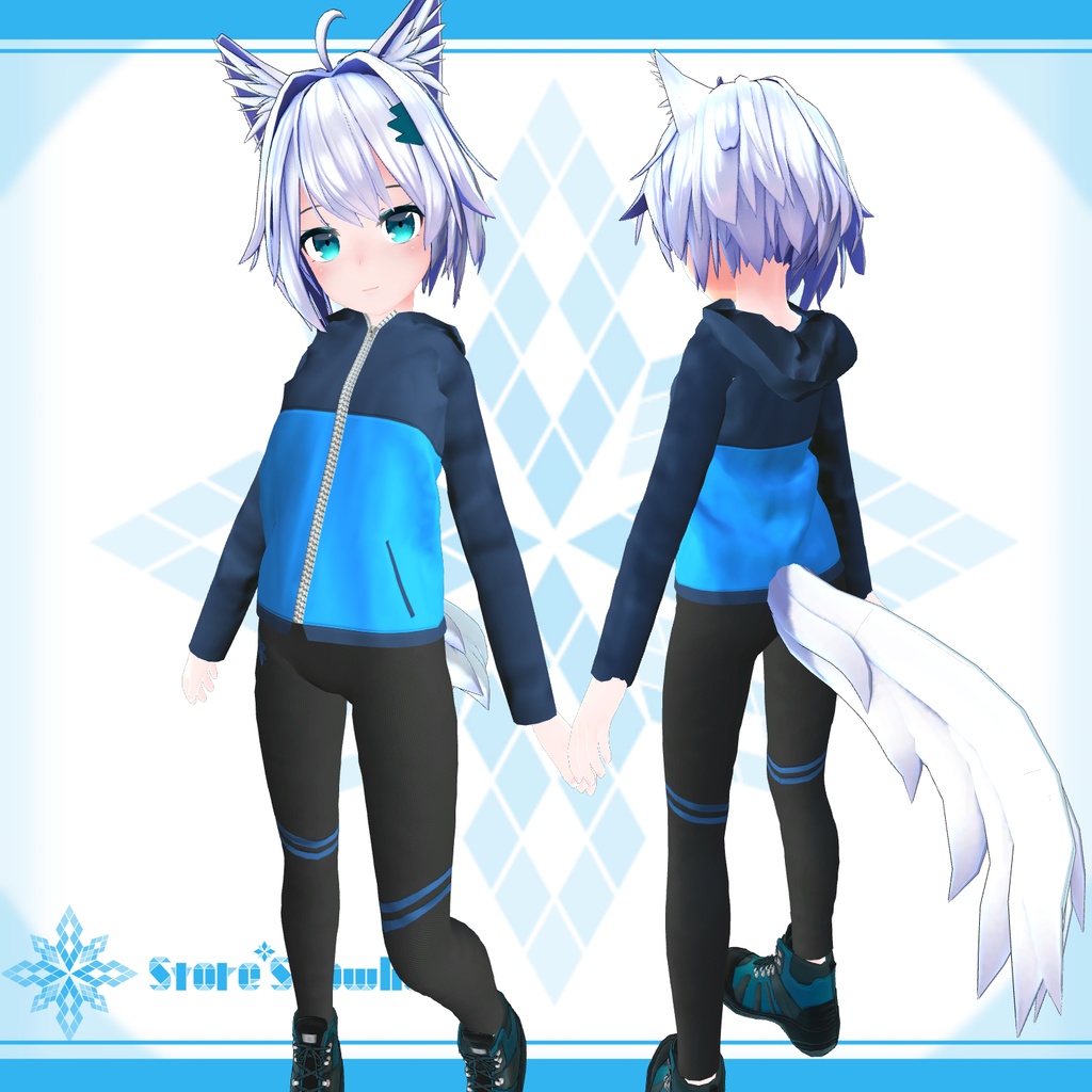 「ミーシェ」用衣装モデル 『スポーツウェア&ウィンドブレーカー』(v1.11)