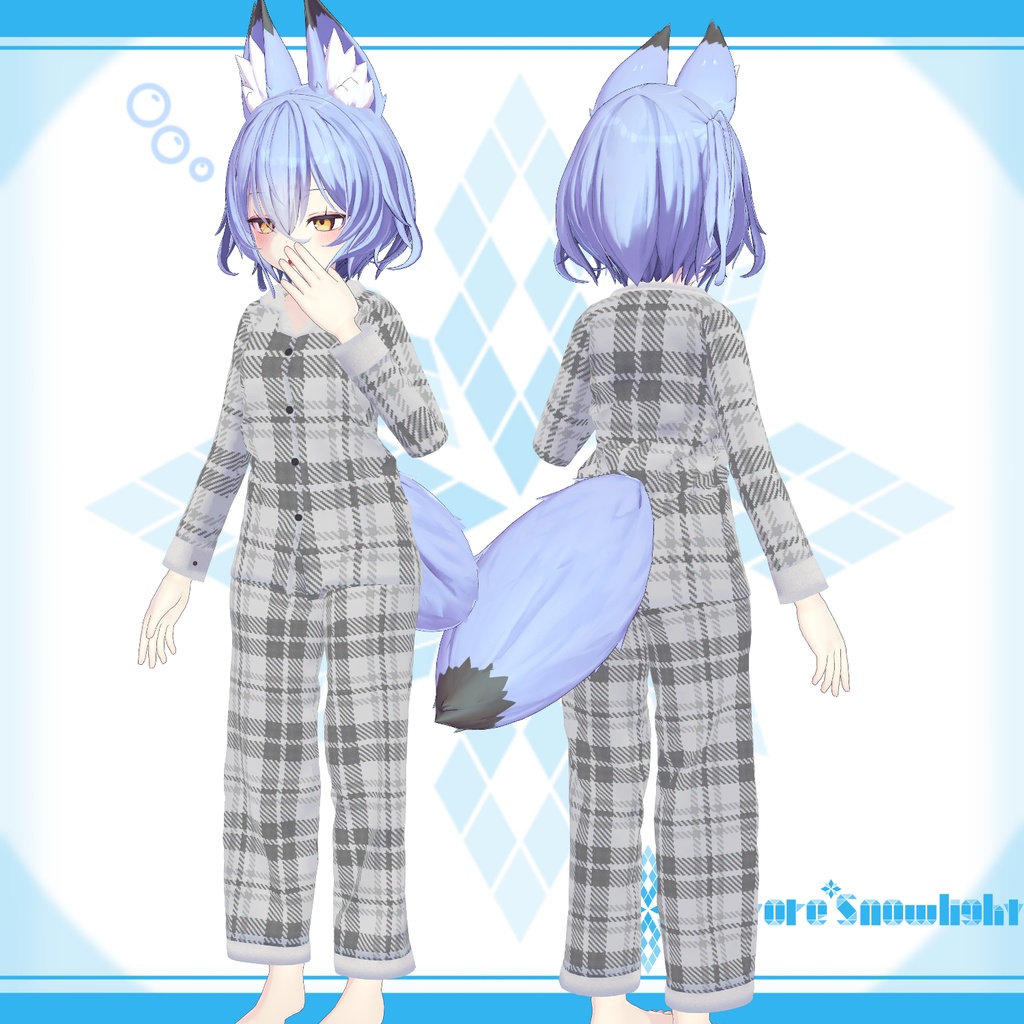「幽狐族のお姉様」用衣装モデル 『パジャマ』v2.1