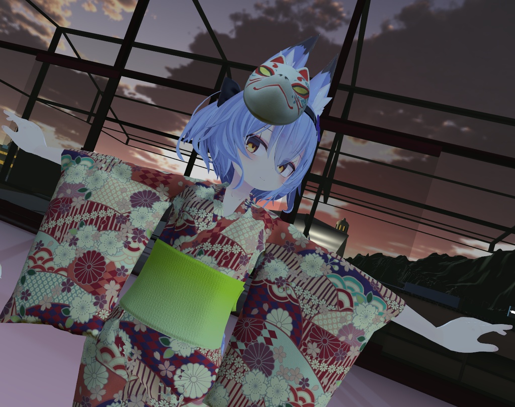 「幽狐族のお姉様」用衣装モデル 『ゆかた』(v1.1)