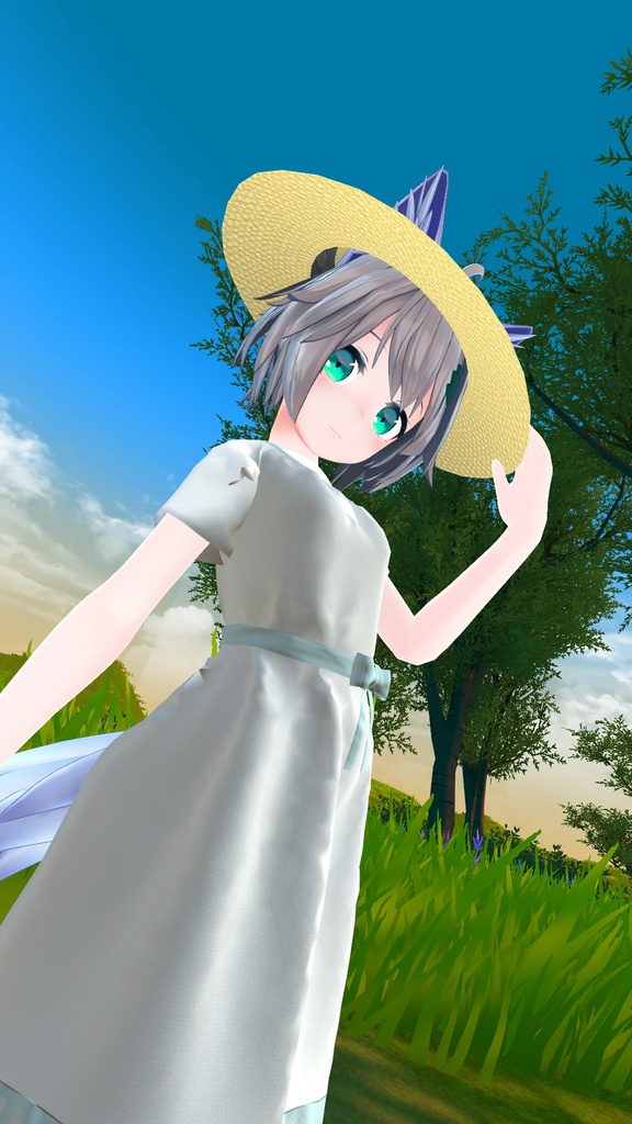 「ミーシェ」用衣装モデル 『ワンピースと麦わら帽子』v1.1