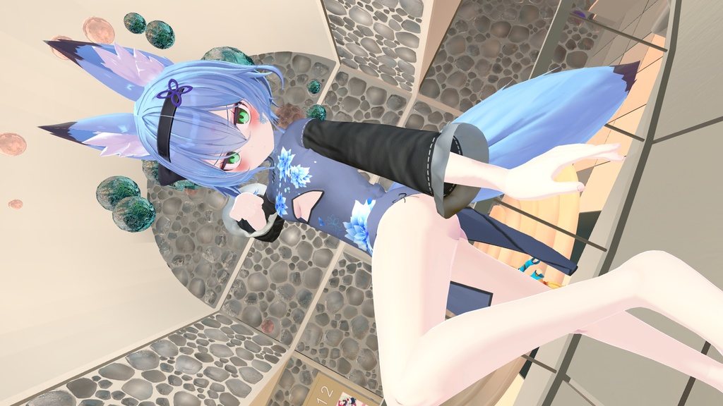 「幽狐族のお姉様」用衣装モデル 『スリーブチャイナドレス』(v1.1)