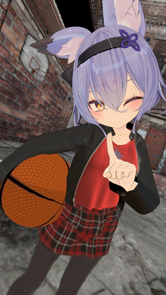 「幽狐族のお姉様」用衣装モデル 『革ジャンすたいる!』(v1.1)