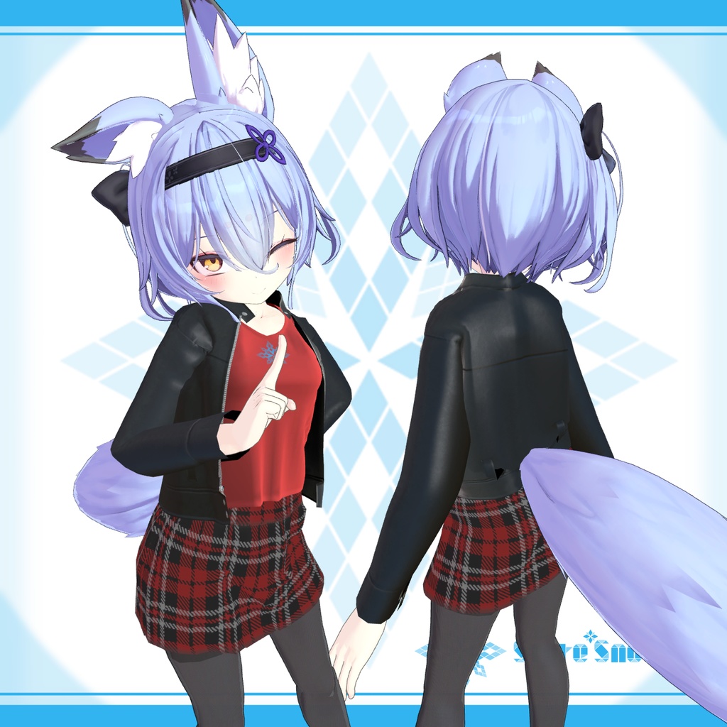 「幽狐族のお姉様」用衣装モデル 『革ジャンすたいる!』(v1.1)