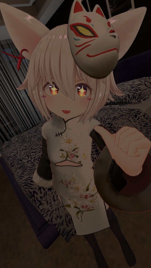 「フィリナ」用衣装モデル 『スリーブチャイナドレス』