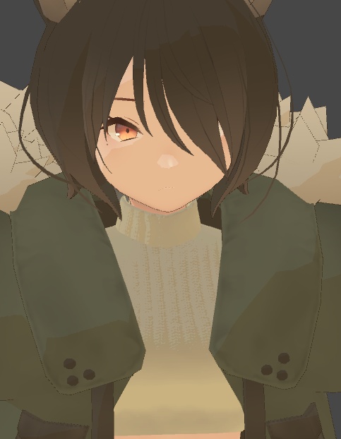 「狼少女 A」用衣装モデル 『ハイネックカジュアル』