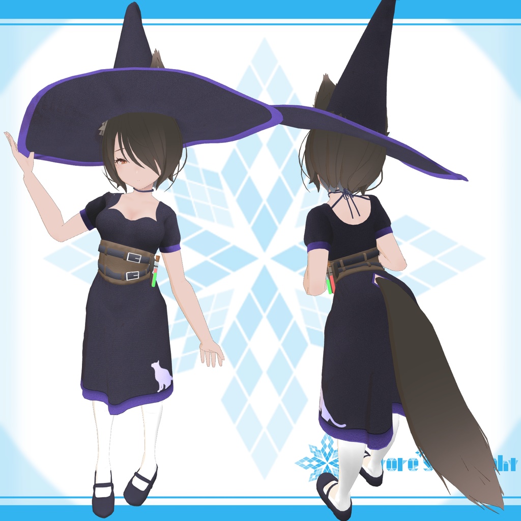 「狼少女 A」用衣装モデル 『魔女風ドレス』