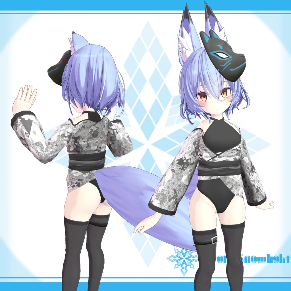 各種オリジナルモデル用衣装モデル『衿下払い』