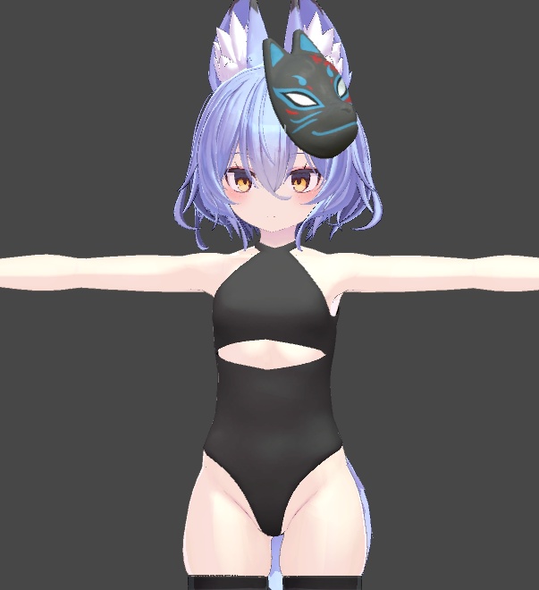 各種オリジナルモデル用衣装モデル『衿下払い』