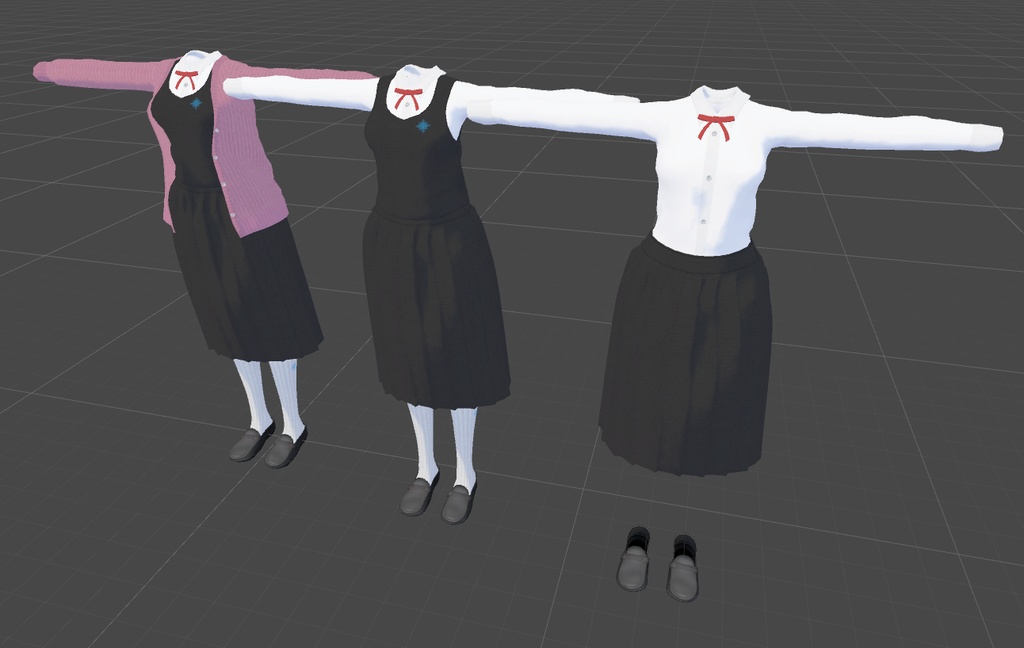 「アルディナ」用衣装モデル 『ロンスカせいふく』ver1.01