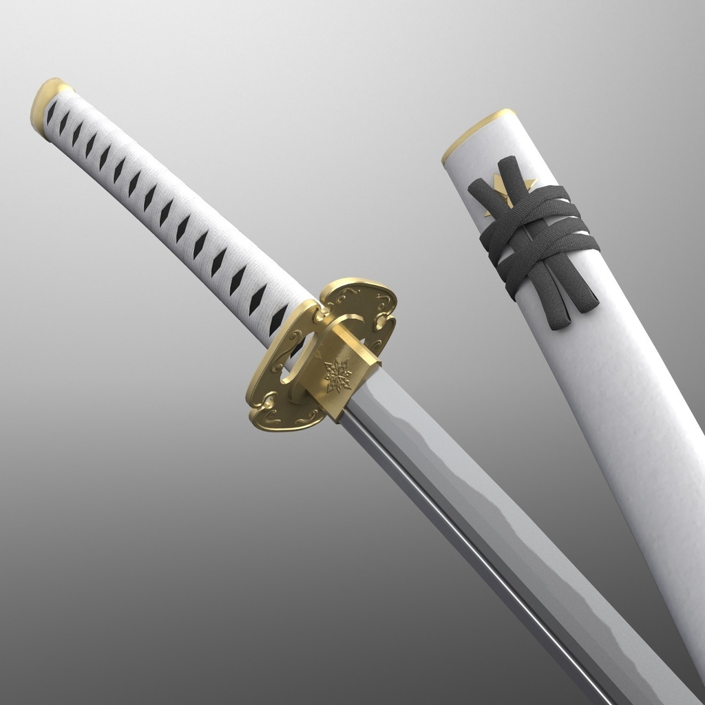 fbxモデル 日本刀「細雪」