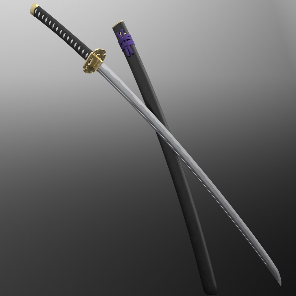 fbxモデル 日本刀「細雪」
