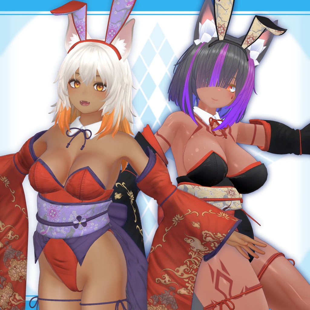 [20モデル対応]衣装モデル『バニースーツ:雪うさぎ』 缩略图 14