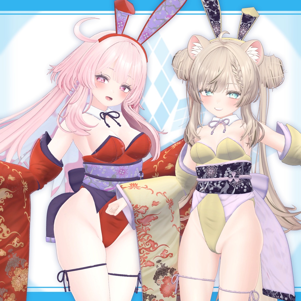 [20モデル対応]衣装モデル『バニースーツ:雪うさぎ』 缩略图 8