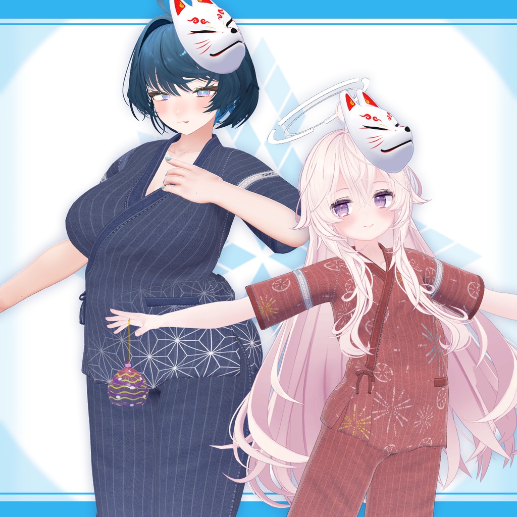 [22モデル対応]衣装モデル『甚平:Re』 缩略图 16