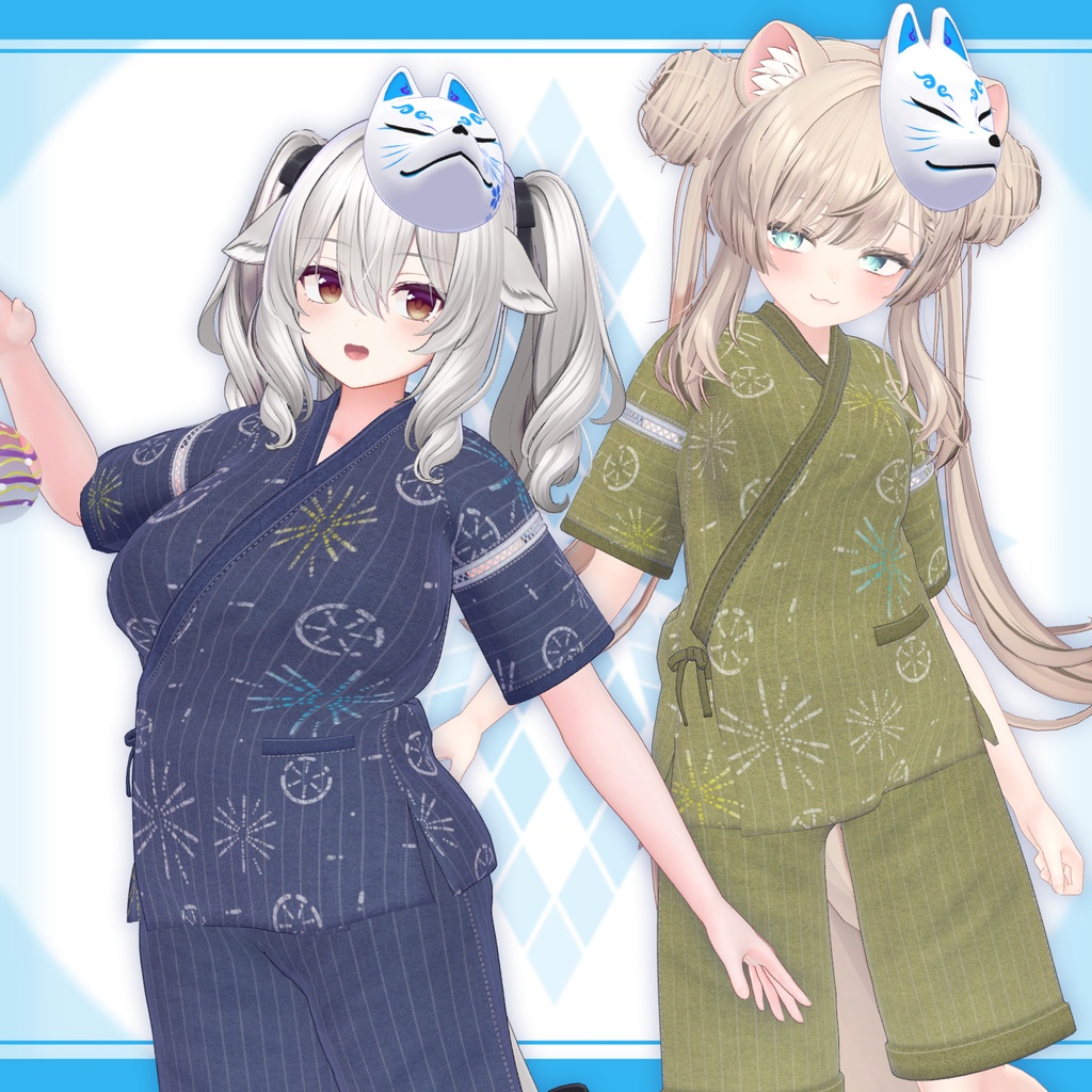 [22モデル対応]衣装モデル『甚平:Re』 缩略图 8