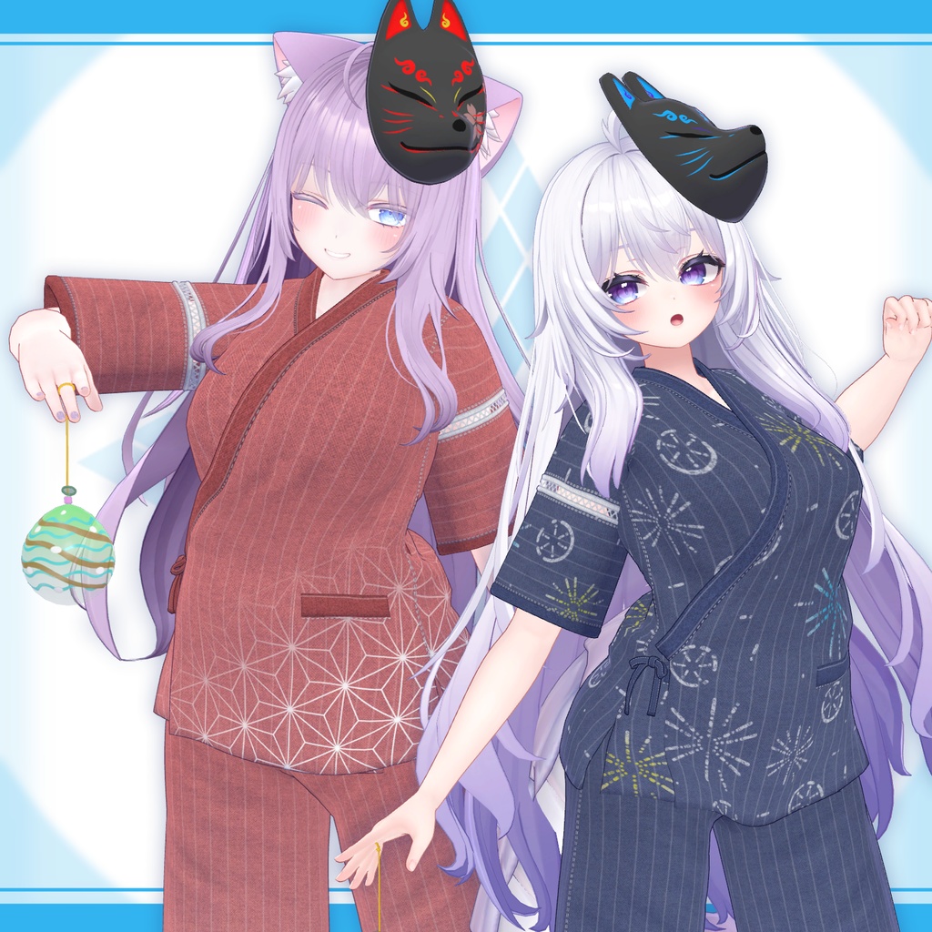 [22モデル対応]衣装モデル『甚平:Re』 缩略图 9
