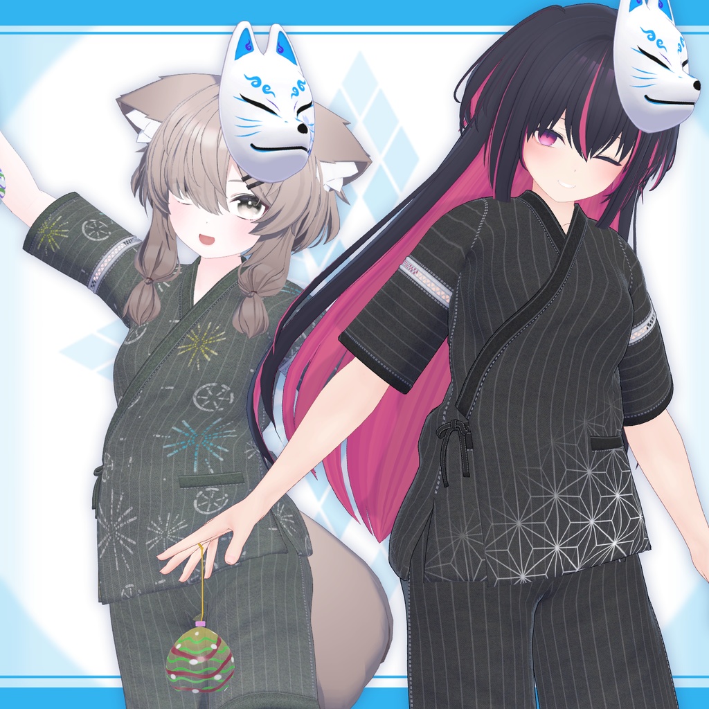 [22モデル対応]衣装モデル『甚平:Re』 缩略图 11