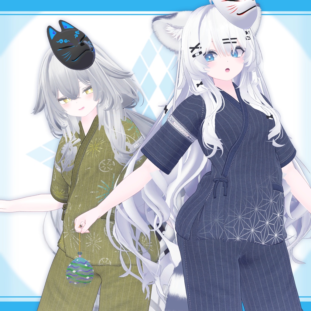 [22モデル対応]衣装モデル『甚平:Re』 缩略图 13