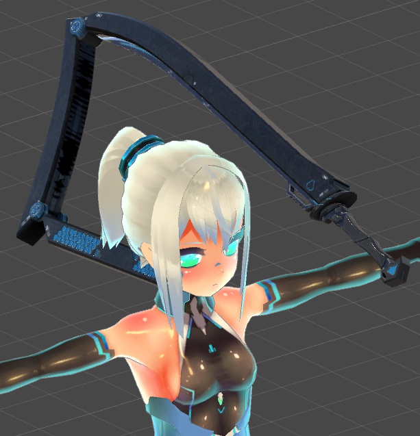 fbxモデル 変形鞘つき刀「NLK-620」