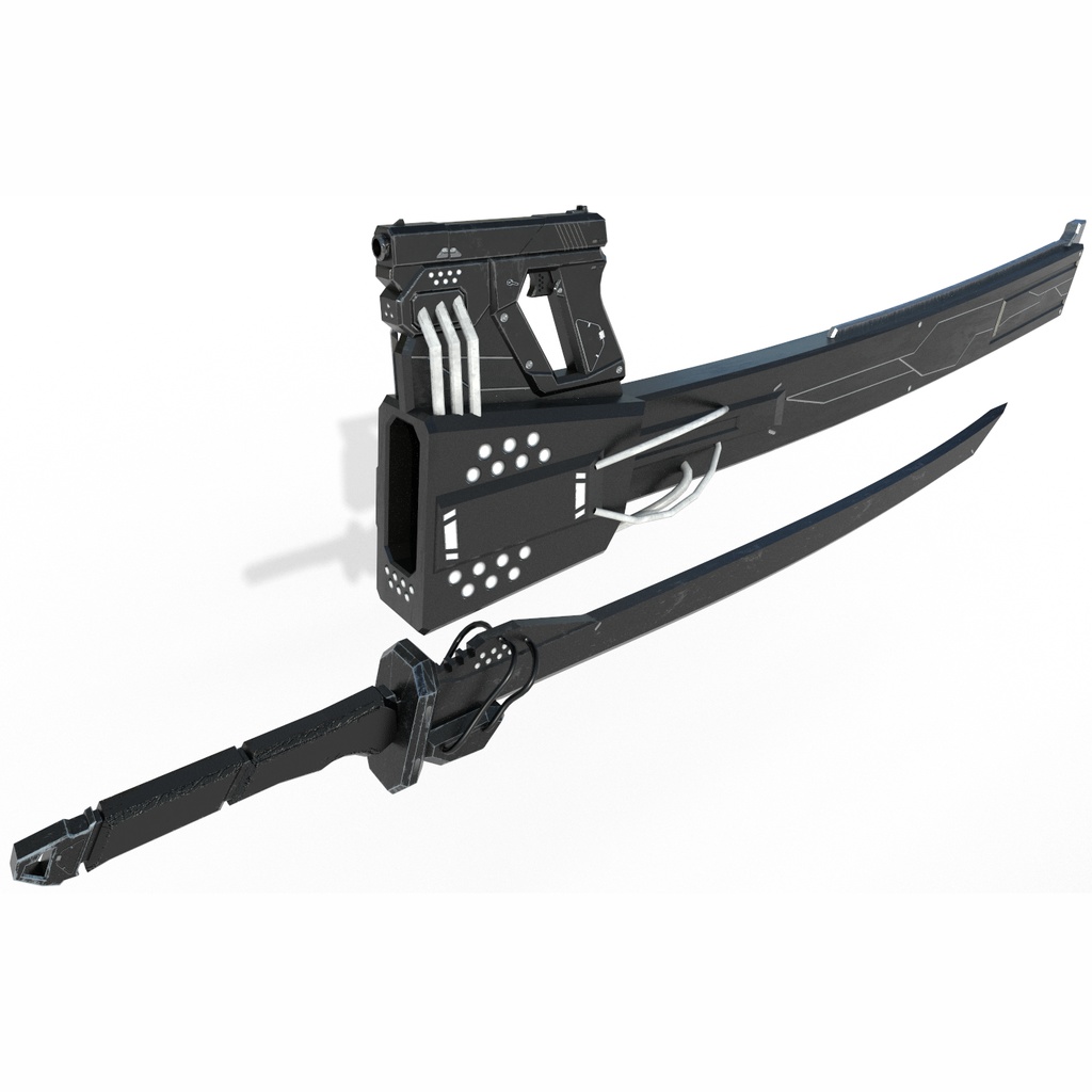 fbxモデル 銃鞘刀「NLK-820G」