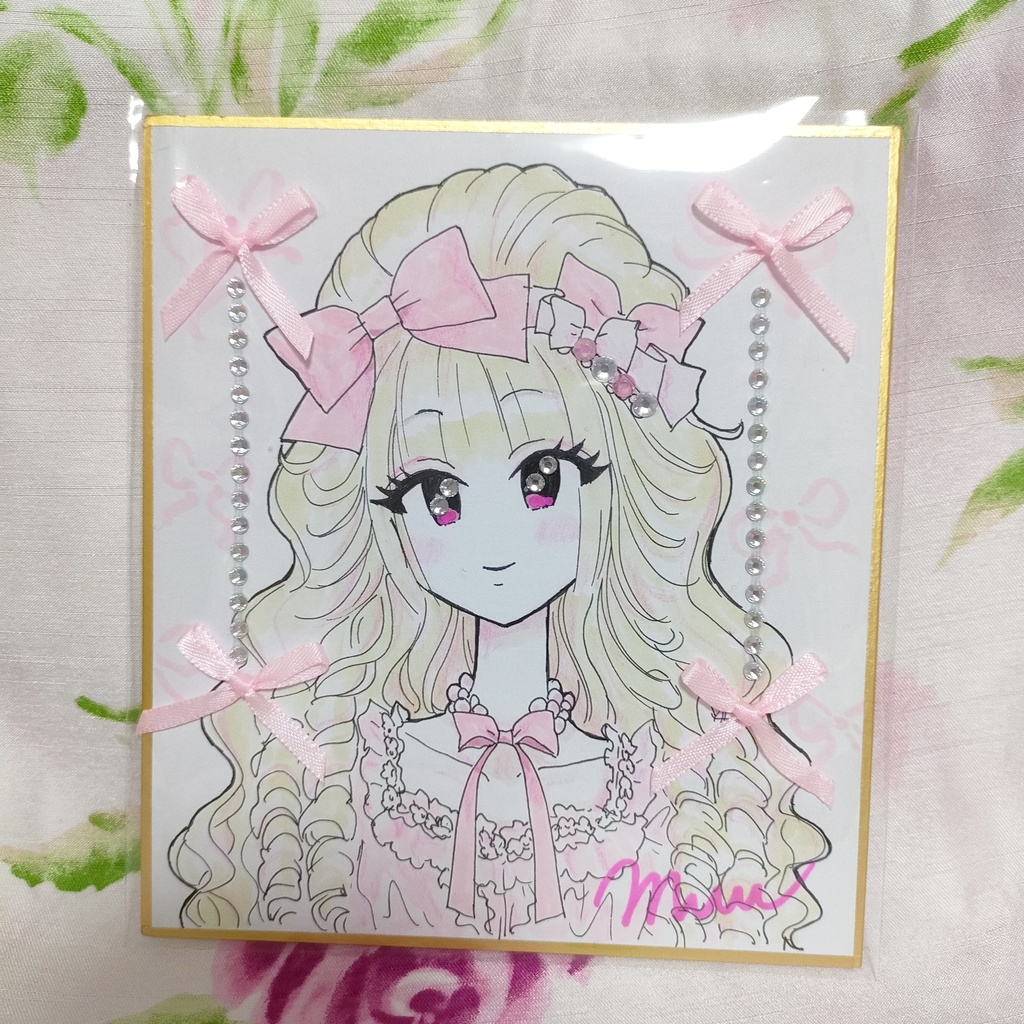 ♡１点物原画♡描き下ろし色紙♡ふぶきちゃん②