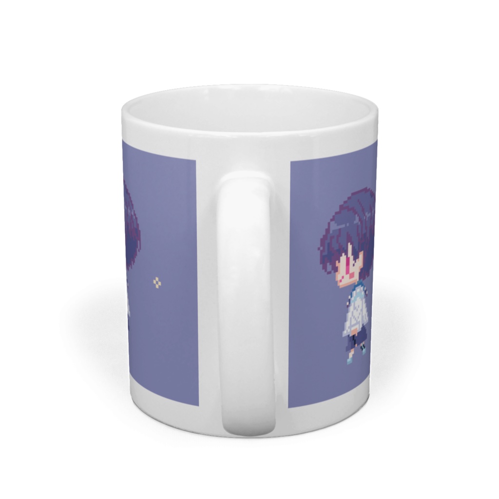 お家で一緒!~弟魔女セイラドット絵マグカップ~歩行Ver.