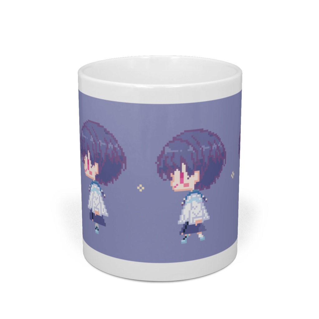 お家で一緒!~弟魔女セイラドット絵マグカップ~歩行Ver.